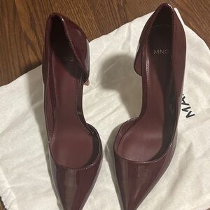 Mango Women's Deep Burgundy Heels
